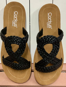 All Tangled Up Black Sandal