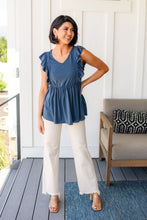 Load image into Gallery viewer, Before Now Ruffled Babydoll Top
