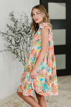 Load image into Gallery viewer, Bless Your Love Tiered Dress in Ivory, Orange and Mint
