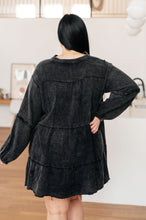 Load image into Gallery viewer, Borrowed Time Mineral Wash V-Neck Dress
