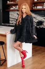 Load image into Gallery viewer, Borrowed Time Mineral Wash V-Neck Dress
