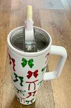 Load image into Gallery viewer, Midnight Bow Christmas Tumbler
