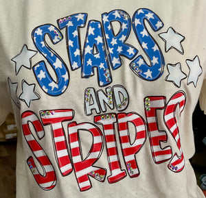 “Stars And Stripes” Graphic Tee