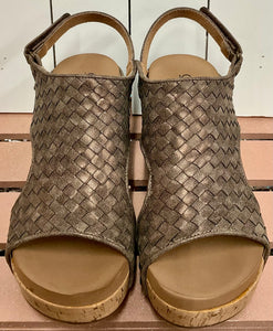 Carley Bronze Woven Wedge