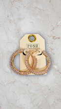 Load image into Gallery viewer, Golden Glow Crystal Hoops
