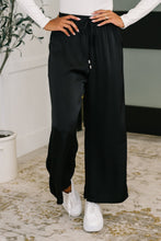 Load image into Gallery viewer, City Ease Wide Leg Bottoms in Black
