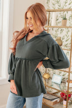 Load image into Gallery viewer, She's Not Wrong Hooded V-Neck Pullover
