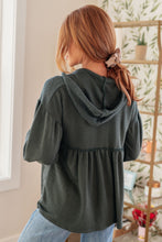 Load image into Gallery viewer, She's Not Wrong Hooded V-Neck Pullover
