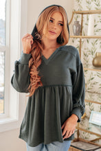 Load image into Gallery viewer, She's Not Wrong Hooded V-Neck Pullover
