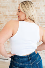 Load image into Gallery viewer, Cream of the Crop Rib Knit Tank Top in White
