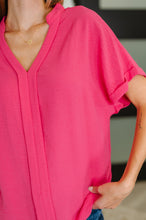 Load image into Gallery viewer, PREORDER: Crinkle Wove V-Neck Blouse in Four Colors
