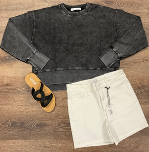 Bright Side Slit Ribbed Top