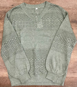 Olive Vine Sweater