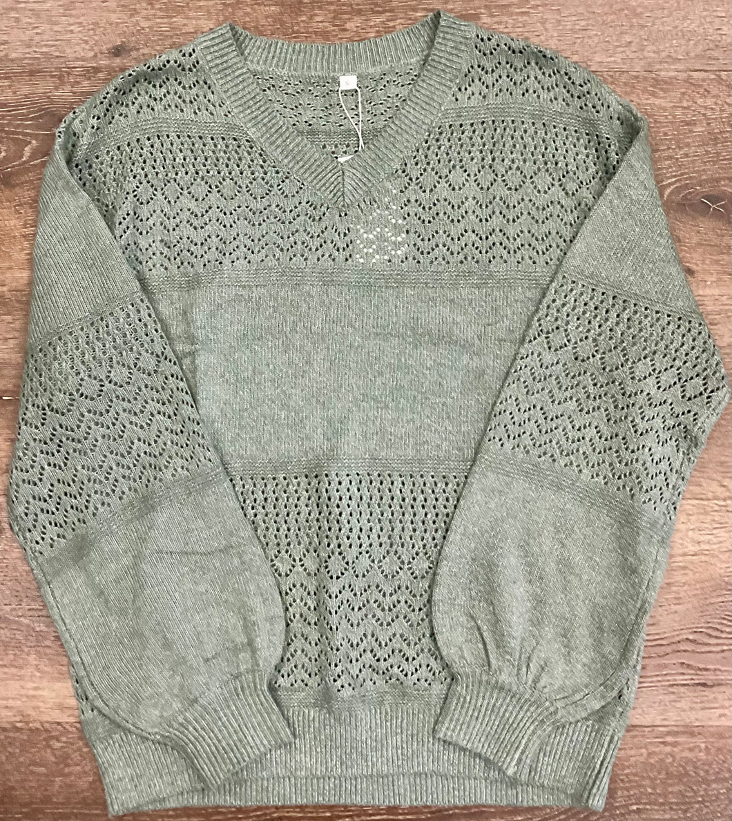 Olive Vine Sweater