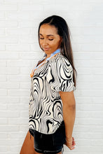 Load image into Gallery viewer, Don&#39;t Want to Wait Zebra Print Top
