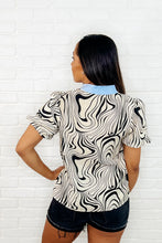 Load image into Gallery viewer, Don&#39;t Want to Wait Zebra Print Top
