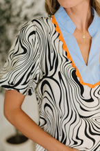 Load image into Gallery viewer, Don&#39;t Want to Wait Zebra Print Top
