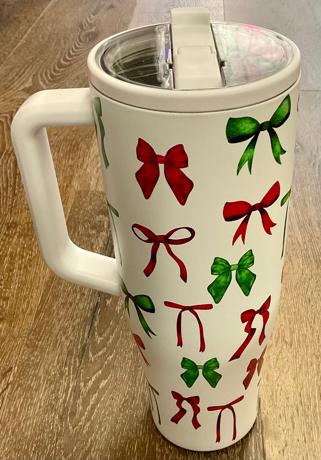 Midnight Bow Christmas Tumbler