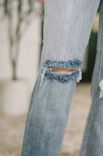 Load image into Gallery viewer, Elaine Mid Rise Boyfriend with Distress &amp; Cuff

