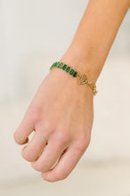 Load image into Gallery viewer, Esmeralda Toggle Bracelet in Green
