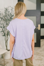 Load image into Gallery viewer, Foundation First Waffle Knit Relaxed Tee in Lilac
