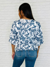 Load image into Gallery viewer, Frill Me With Sunshine in Ivory and Navy
