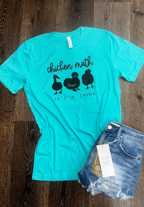 Chicken Math Graphic Tee (Youth and Adult)