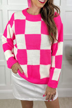 Load image into Gallery viewer, Paisley Checkered Sweater
