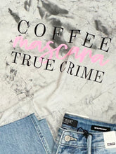 Load image into Gallery viewer, True Crime,Mascara,Coffee Comfort Colors Graphic Tee
