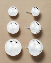 Load image into Gallery viewer, Simple Semi Circle Set of Four Stud Earrings

