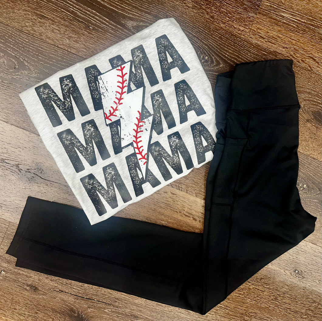 Mama Baseball  Graphic Tee (Youth and Adult)