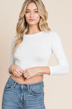 Load image into Gallery viewer, Open Your Mind Long Sleeve Crop Top
