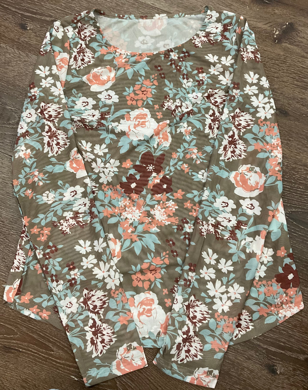 Floral Mesh Top