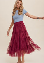 Load image into Gallery viewer, Your Favorite Tiered Mesh Flouncy Skirt
