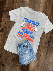 Texas Baseball This Girl Graphic Tee (Youth and Adult)