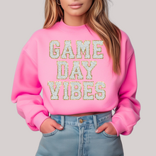 Load image into Gallery viewer, Gameday Chenille Vibes in Pink Sweatshirt
