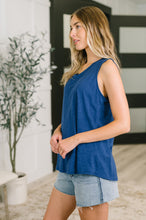 Load image into Gallery viewer, Getting Good V-Neck Tank in Navy
