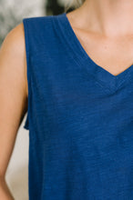 Load image into Gallery viewer, Getting Good V-Neck Tank in Navy
