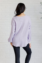 Load image into Gallery viewer, Good Things Are Coming V-Neck Top in Lavender
