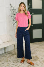Load image into Gallery viewer, Grace &amp; Virtue Balloon Sleeve Blouse in Fuchsia
