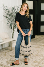 Load image into Gallery viewer, I Don't Have to Choose V-Neck Tee in Black
