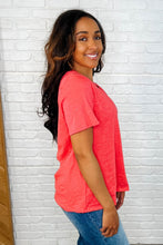 Load image into Gallery viewer, I Don&#39;t Have to Choose V-Neck Tee in Hot Coral
