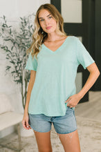 Load image into Gallery viewer, I Don't Have to Choose V-Neck Tee in Mint
