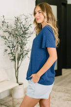 Load image into Gallery viewer, I Don't Have to Choose V-Neck Tee in Navy
