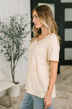 Load image into Gallery viewer, I Don't Have to Choose V-Neck Tee in Oatmeal
