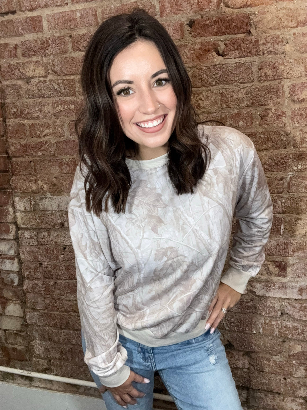 Barely There Camo Sweatshirt