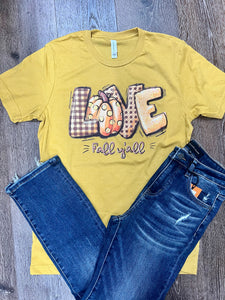 Love Fall Y’all Graphic Tee