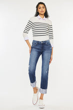 Load image into Gallery viewer, Savanna  Mid Rise Slim Straight Jeans By KanCan
