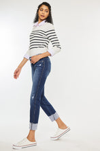 Load image into Gallery viewer, Savanna  Mid Rise Slim Straight Jeans By KanCan
