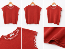 Load image into Gallery viewer, Aspen Whipstitch Sweater Top
